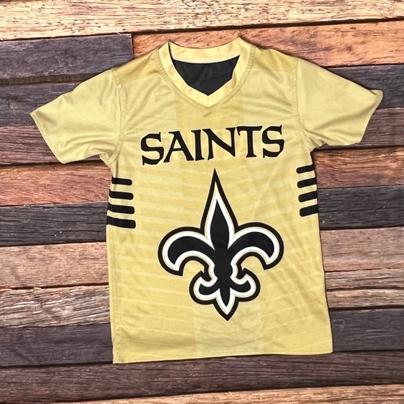 New Orleans Saints NFL Football Reversible Boys Kids Youth Sports Jersey - Picture 3 of 5